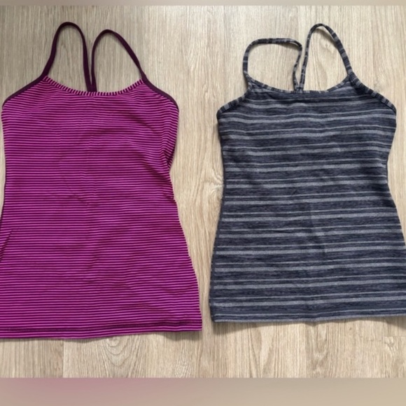 Tops - Lululemon Striped Built in Bra Tank top 6